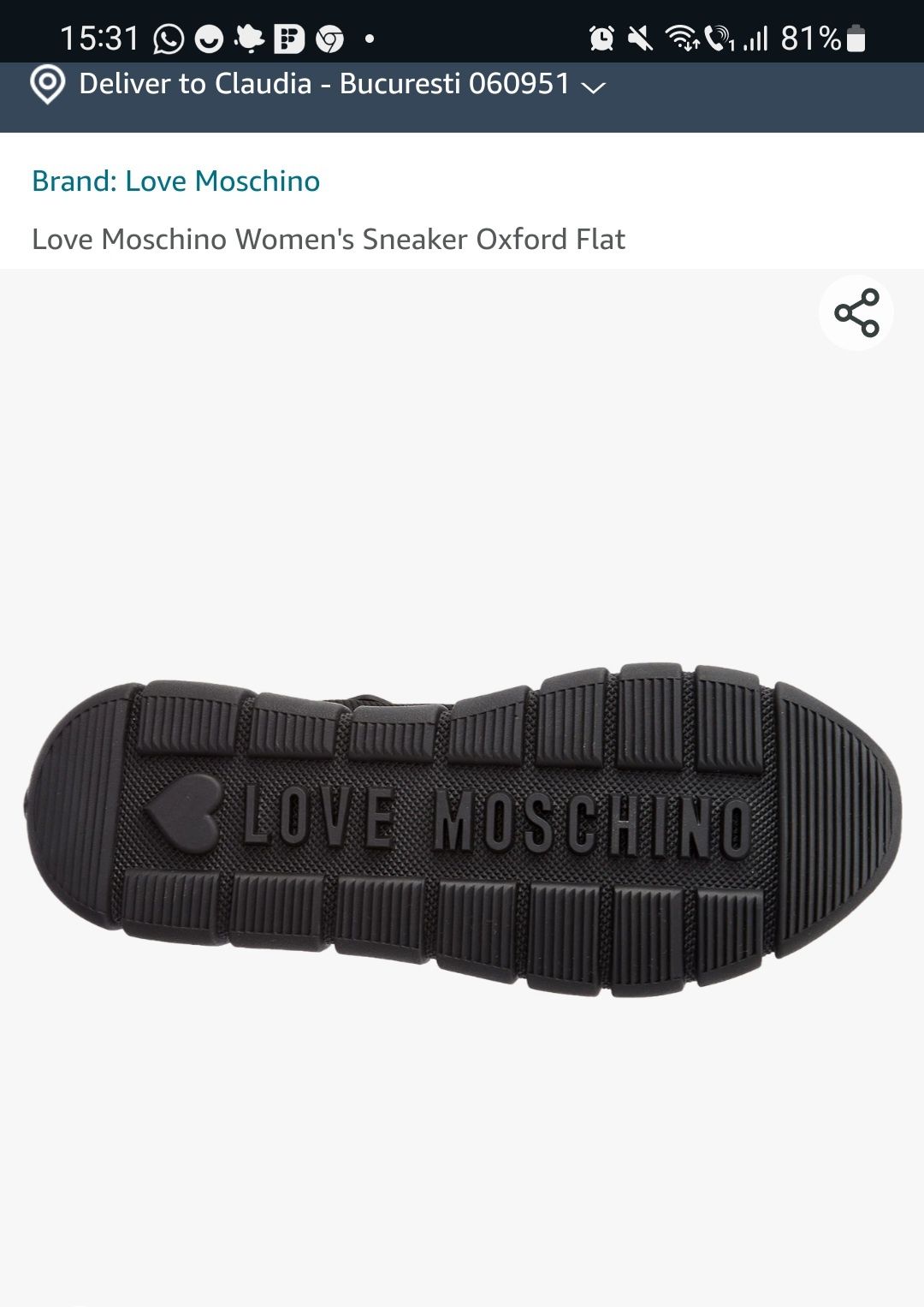 Sneackers Love Moschino, nr.38