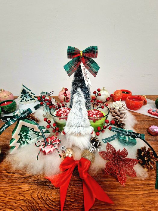 Ornamente de craciun lumanari naturale de soia