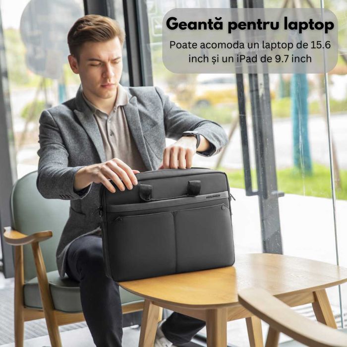 Geanta pentru Laptop si Tableta 15.6 inch, Design Elegant, Mark Ryde