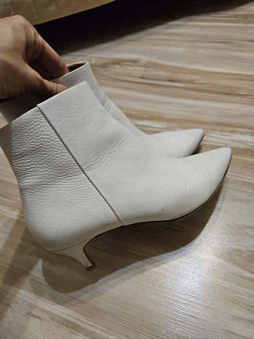 Кожаные осенние сапоги