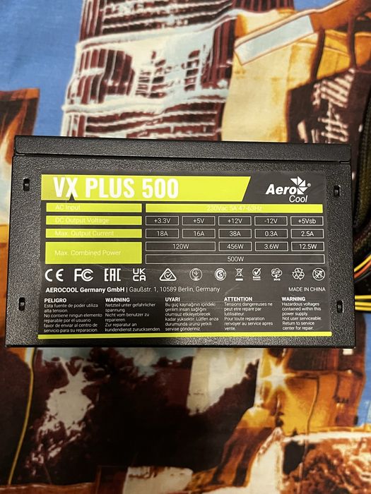 Блок питания Aero Cool 500w.