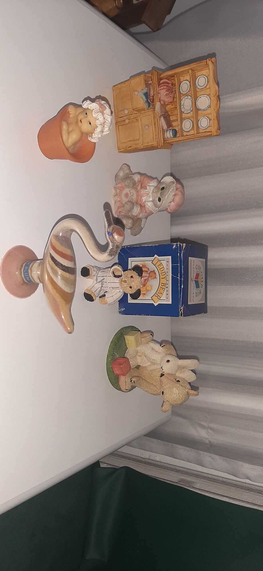 Decoratiuni vechi vintage ceramica lumanari Hummel Goebel w.germany