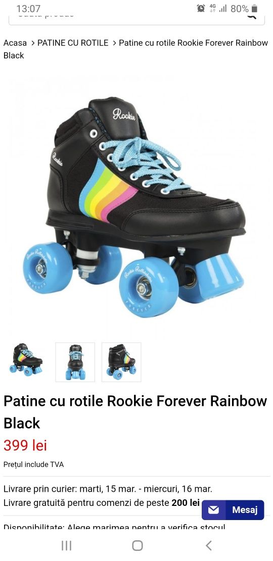 Patine cu rotile  Marca Rollerskates