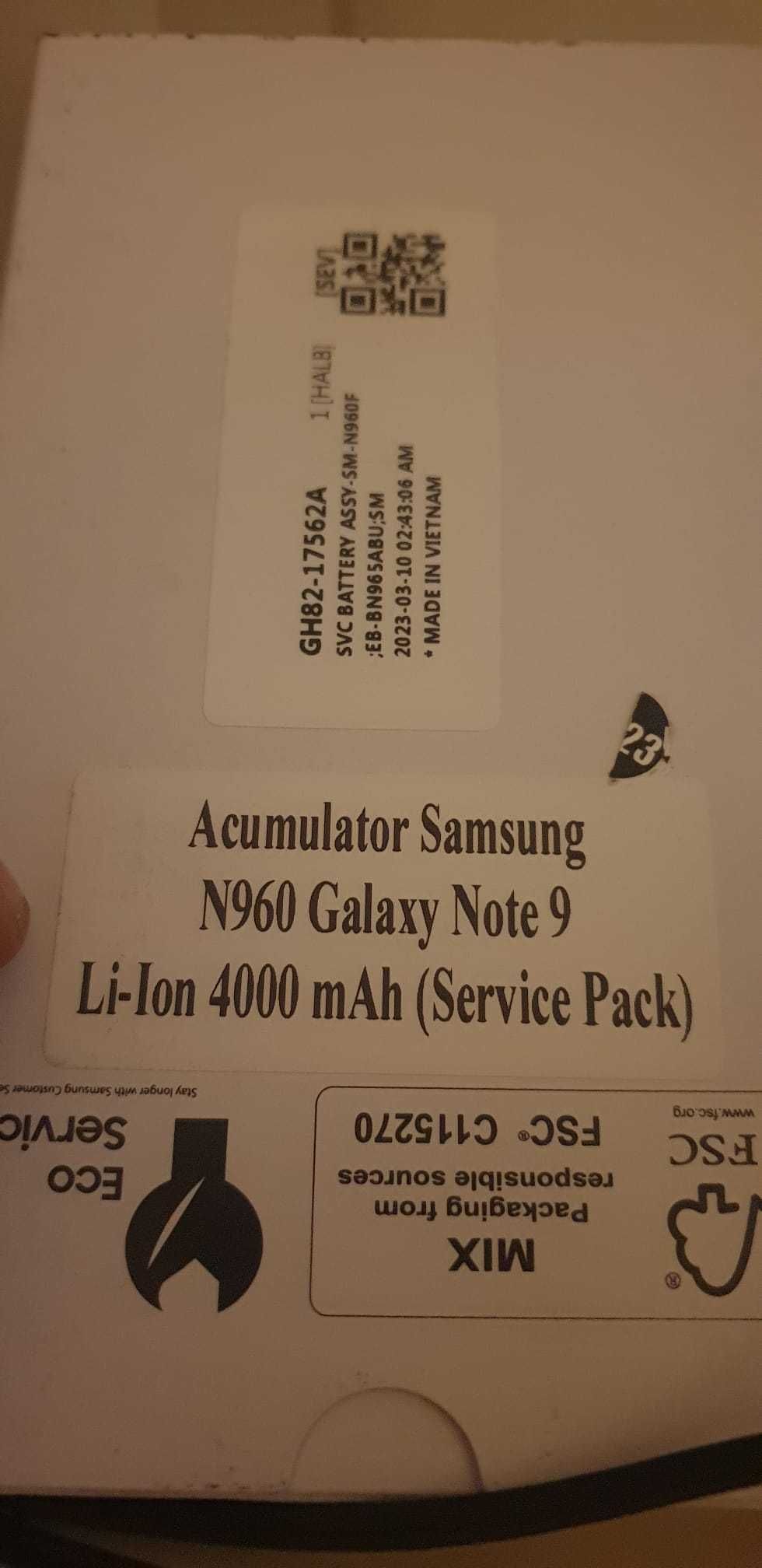 Accesorii Samsung Note 9 (cutie/DEX/folie Alien Surface/huse/baterii)