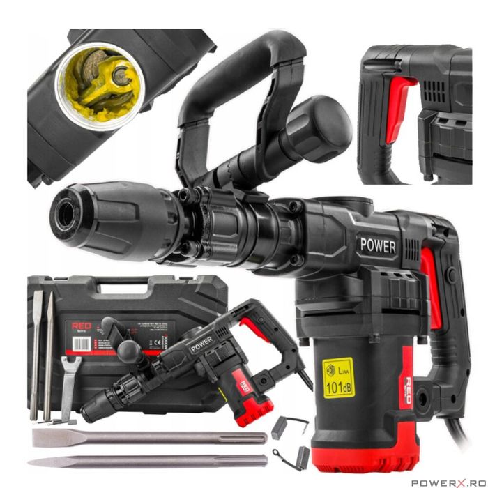 Ciocan demolator SDS MAX, 20 J, 3000 W, 230 V, rotopercutor, Red