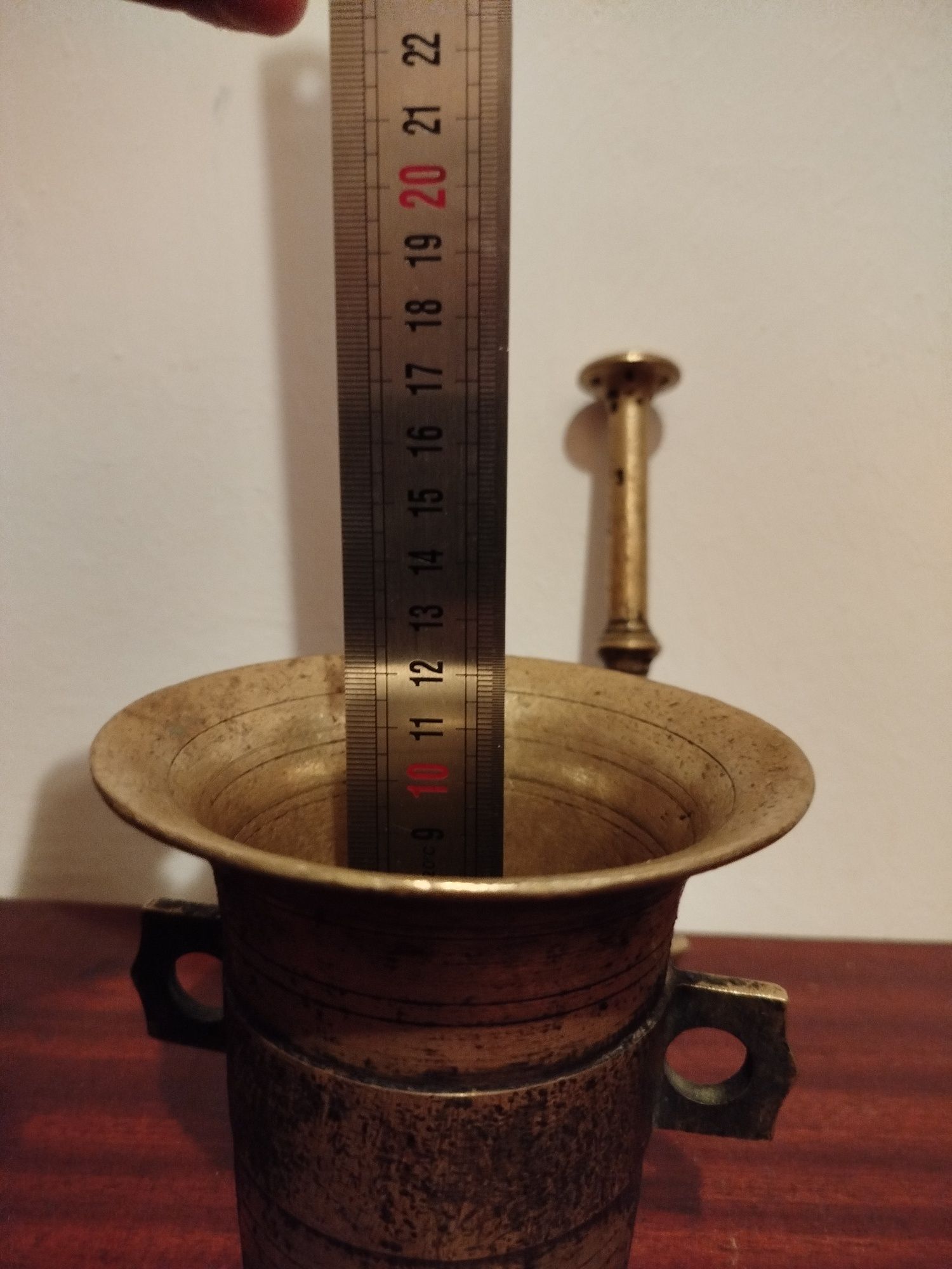 Mojar cu pistil din bronz