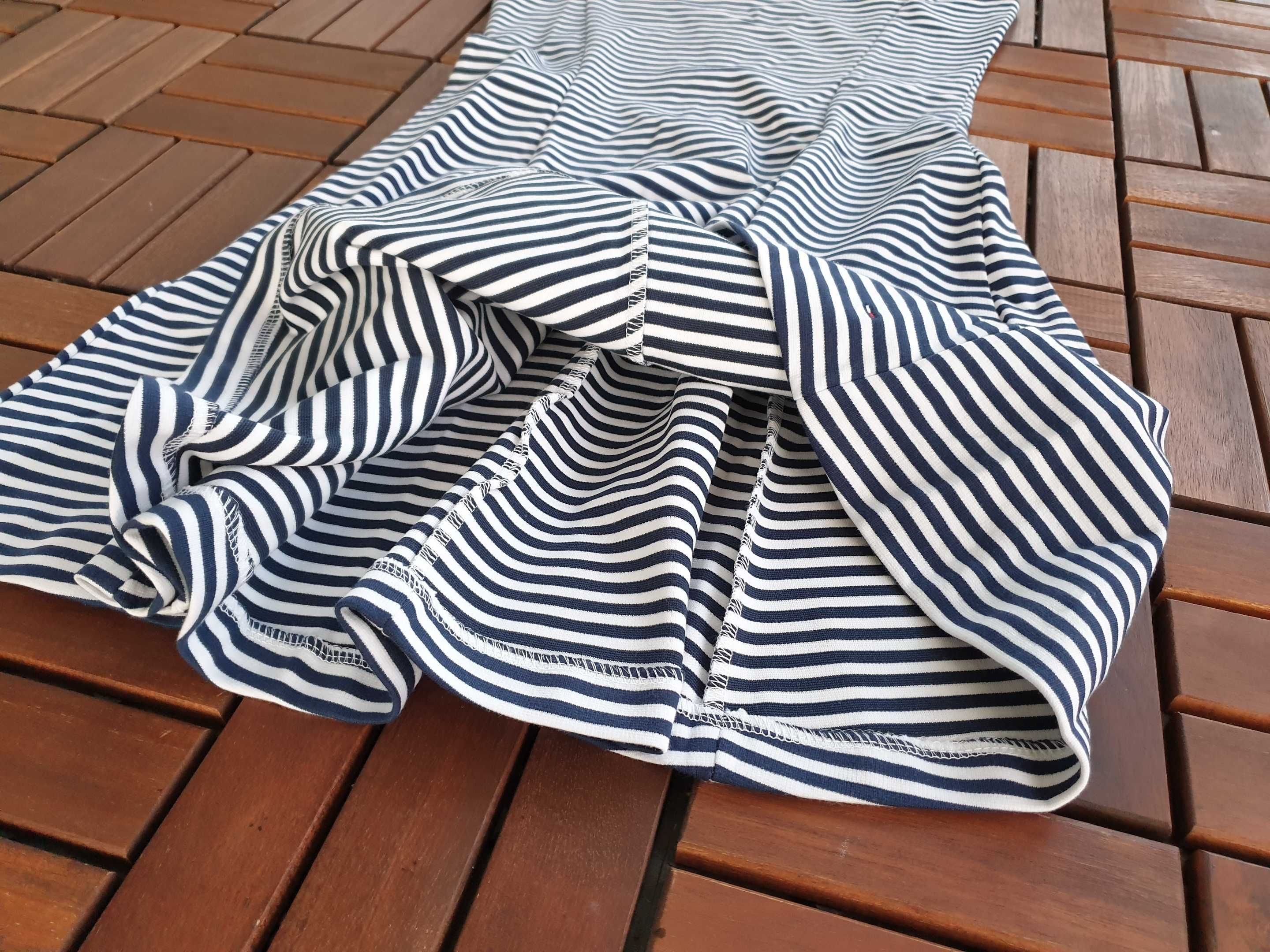 ПРОМО Tommy Hilfiger S  размер-Оригинална рокля бяло и синьо рае