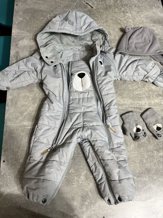 Crockid Зимний детский комбинезон 74-80см