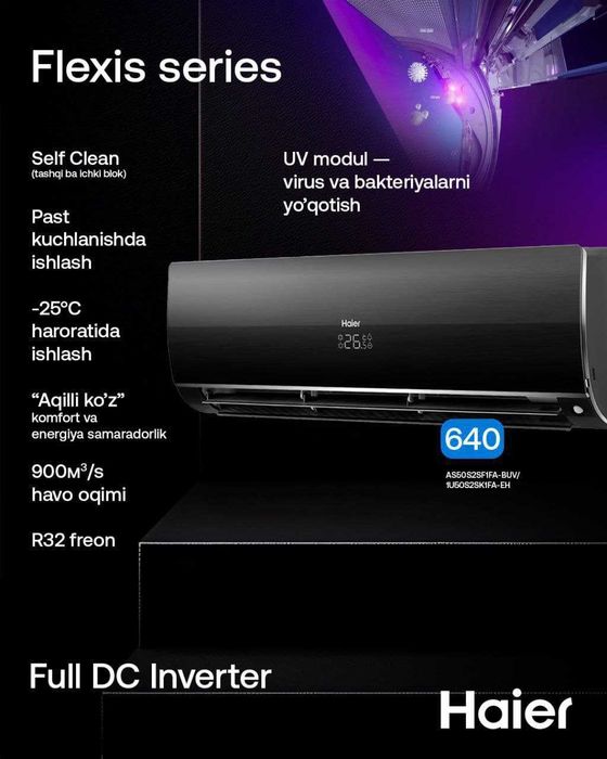 Konditsioner Haier 18 Flexis | Кондиционер Haier 18 Flexis