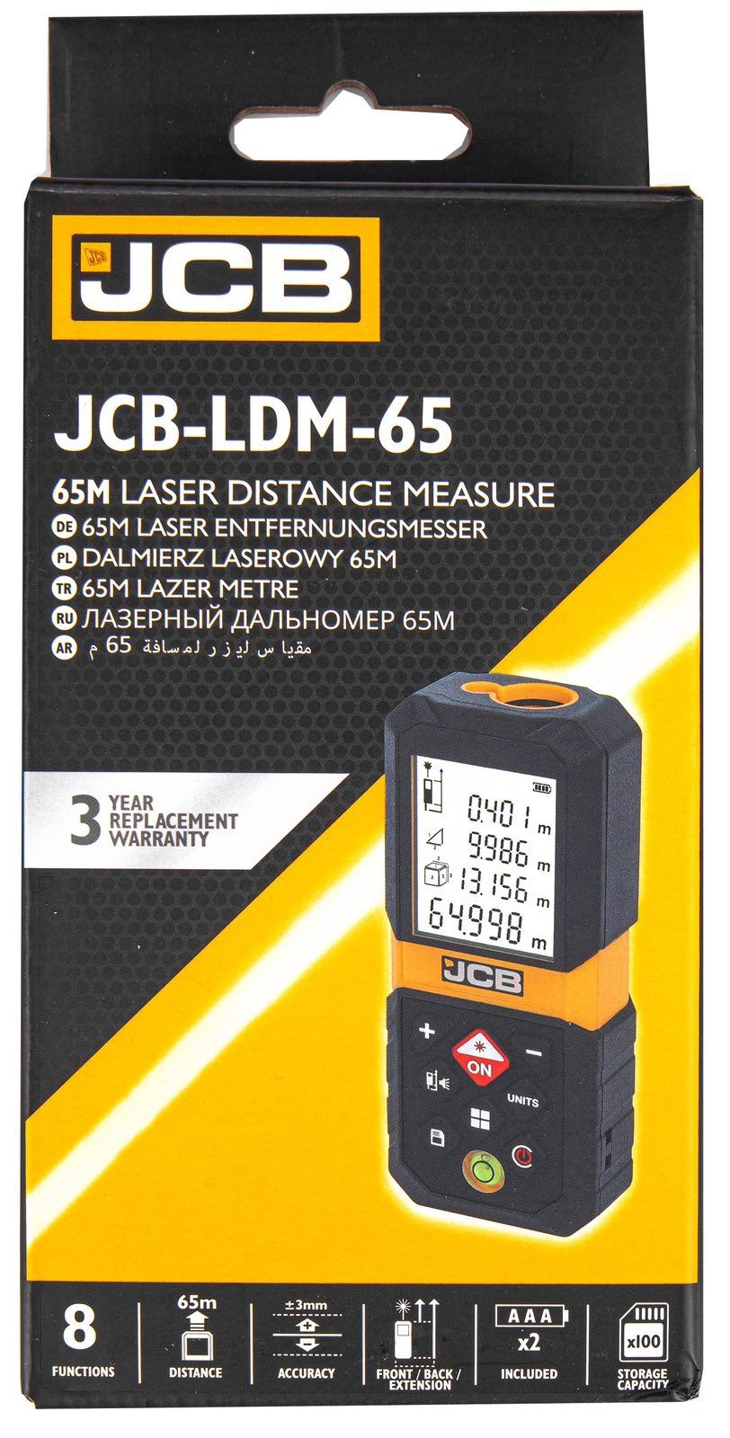 Лазерна ролетка JCB 65м , LDM-65