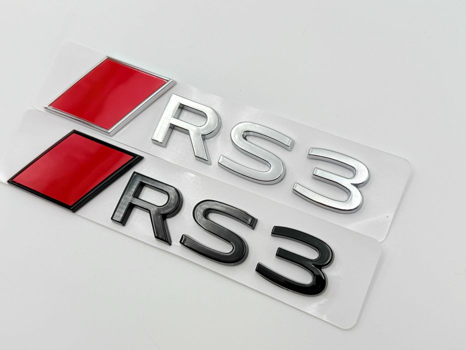 Emblema AUDI RS3 spate negru NOU