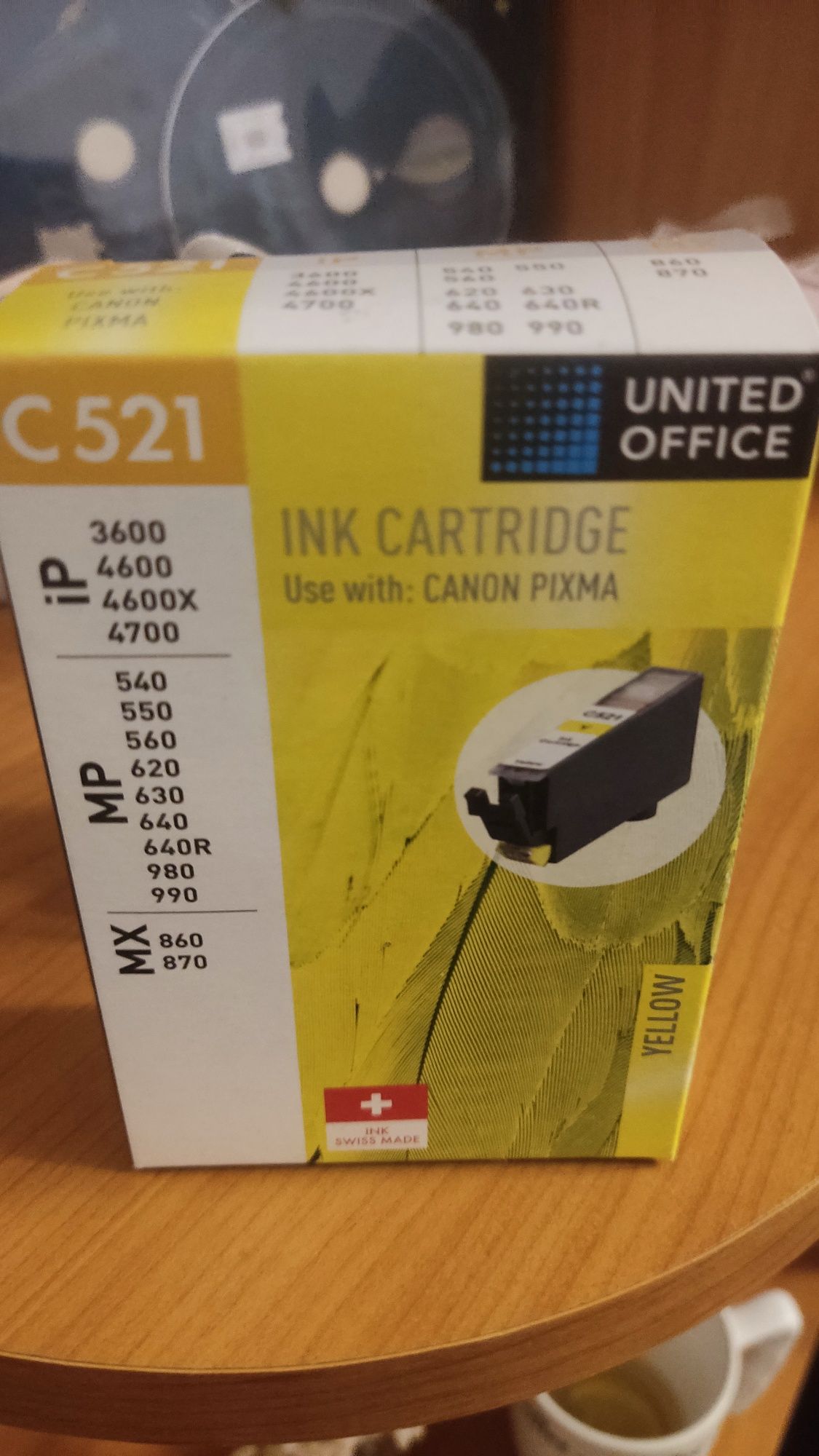 Carsuse cerneală United Office ptr Canon tip bleu, purpuriu și galben