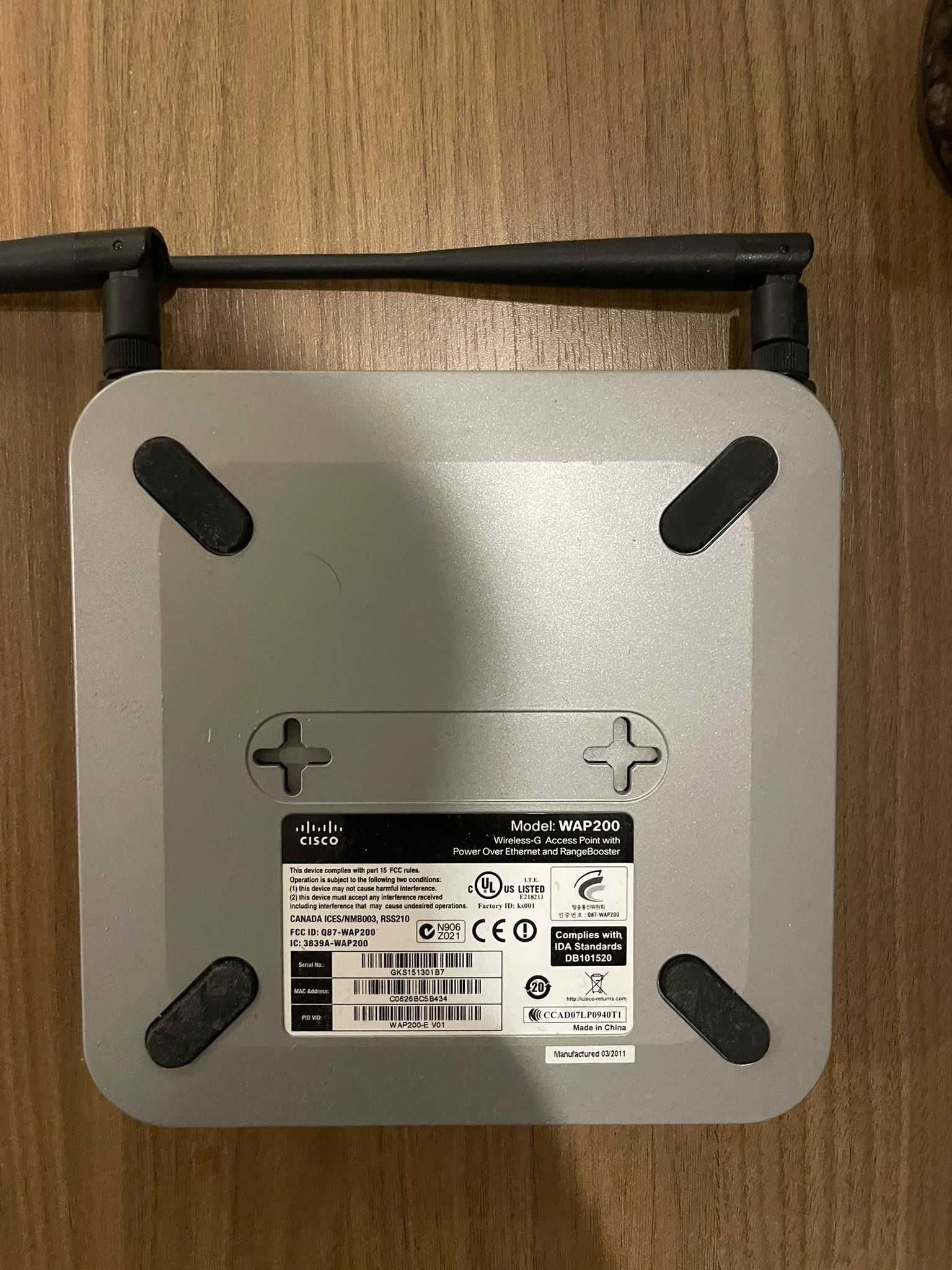 Cisco WAP200 Wireless-G Access Point