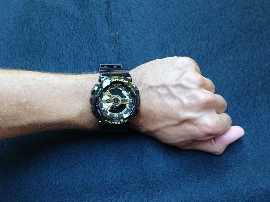 Ceas Sport Casio G-SHOCK GA-110 Black&Gold-NEGRU LUCIOS NOU 2025 !!!