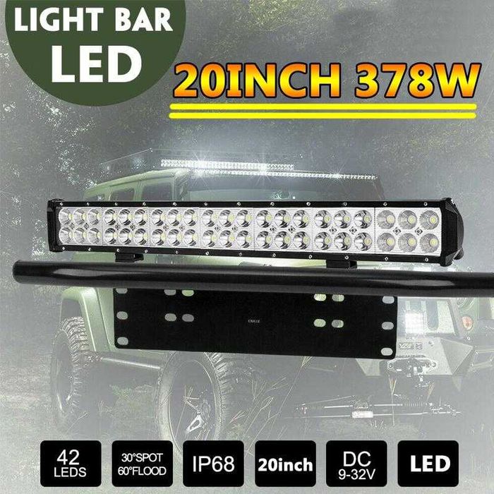led bar 126 w + prindere numar