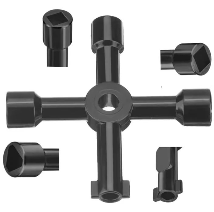 Кръстат инструмент ключ мултифункционален черен