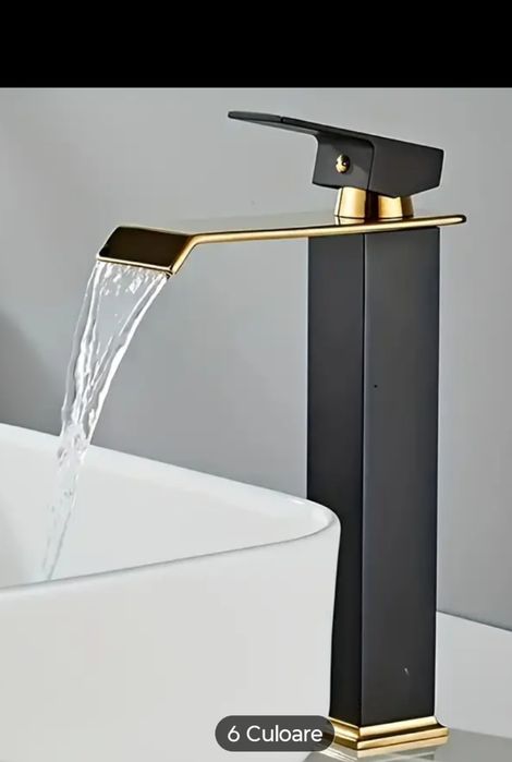 Baterie chiuveta negru/auriu