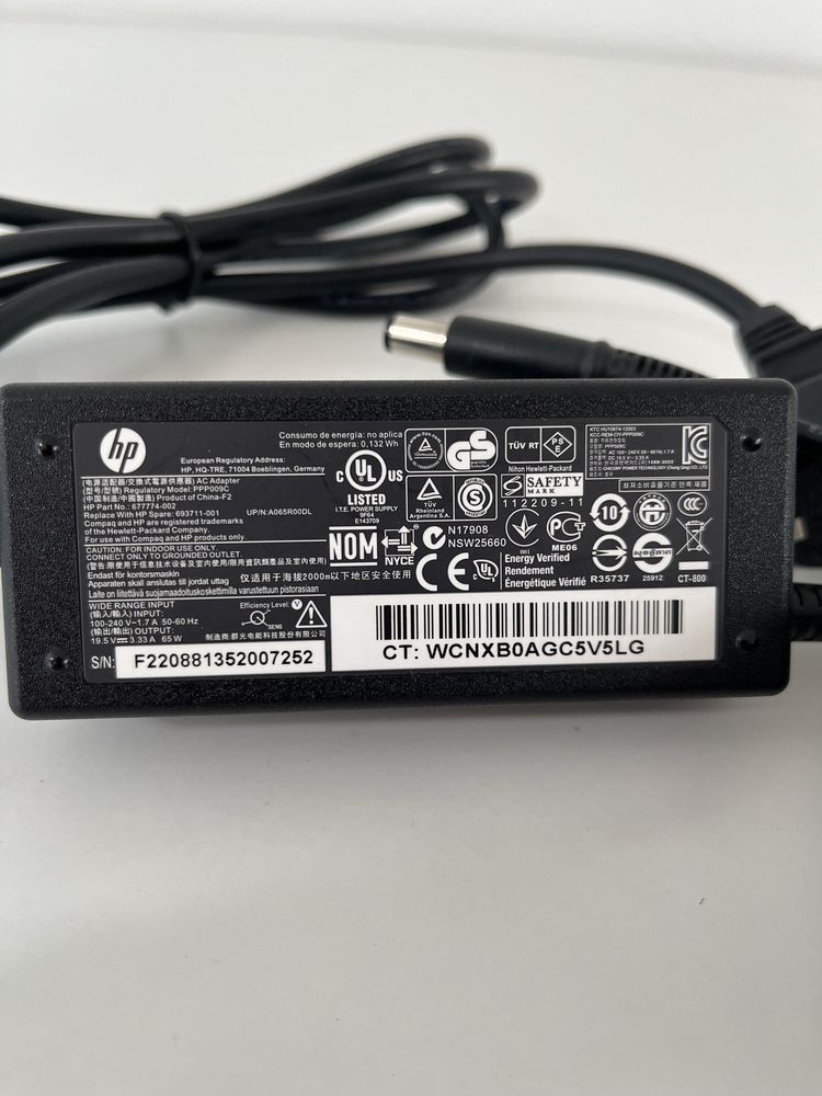 Incarcator / alimentator Laptop HP 19.5v 3.33A 65W