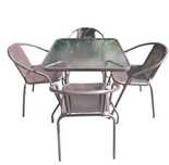 Set Mobilier Masa Patrata+4 Scaune Terasa/Gradina