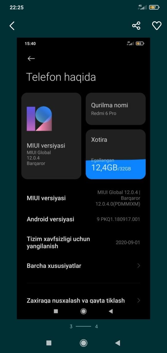 Redmi 6 pro 32 GB