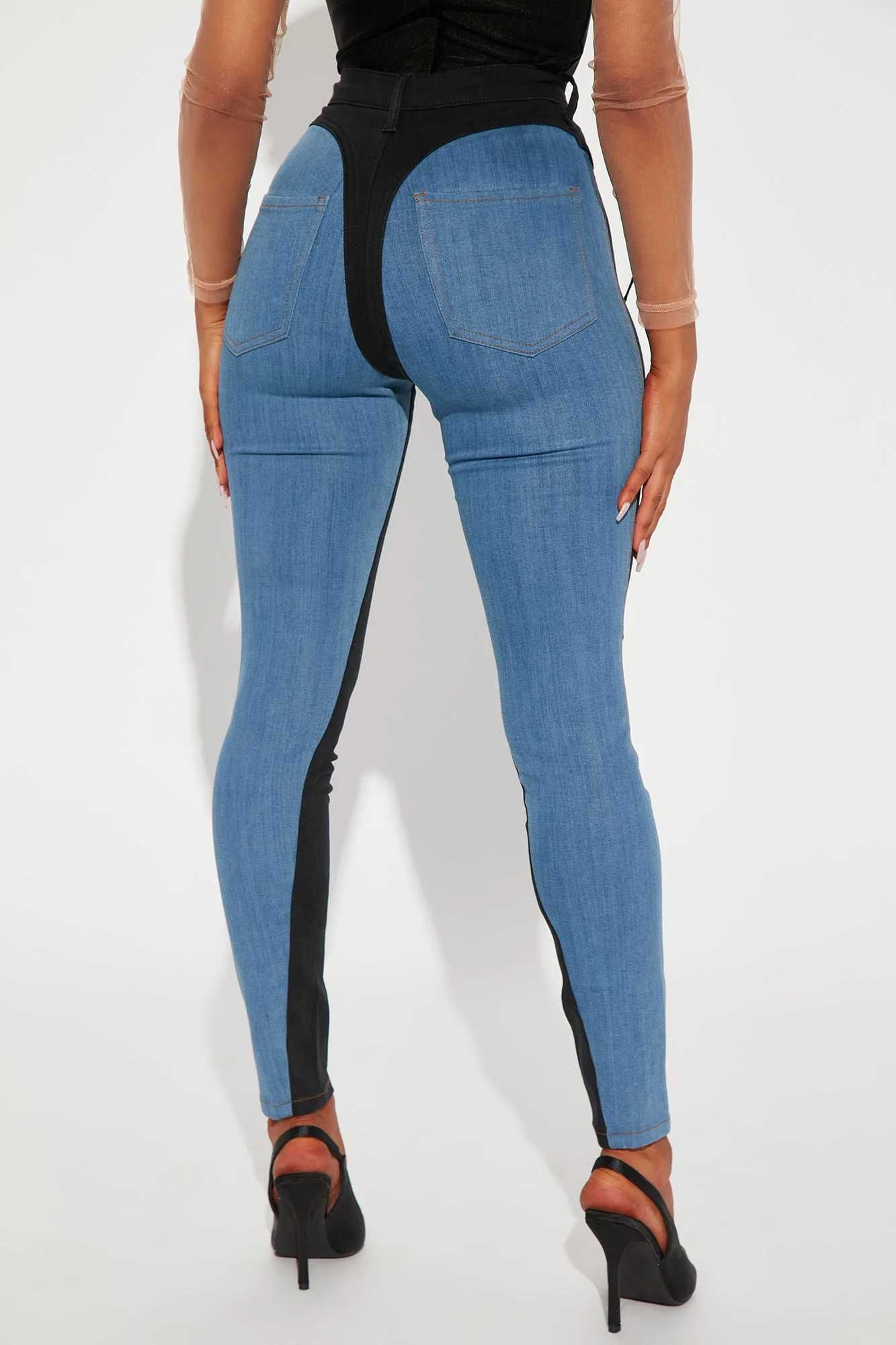 Blue jeans ,blugi skinny marca FASHIONNOVA SUA noi cu eticheta