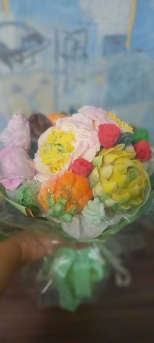 Букет цветов из зефира