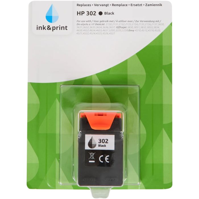 Cartuș de cerneală Ink & Print HP 302, Black si Tri-colour