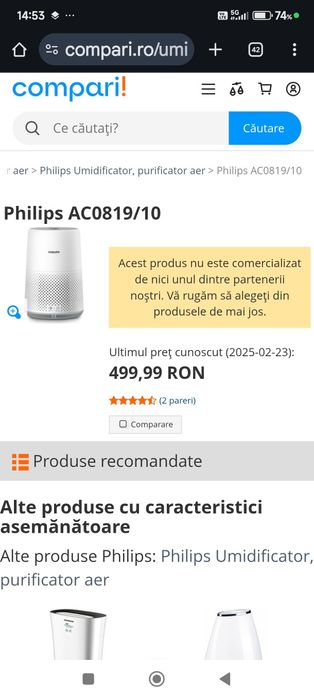 Purificator Aer Philips