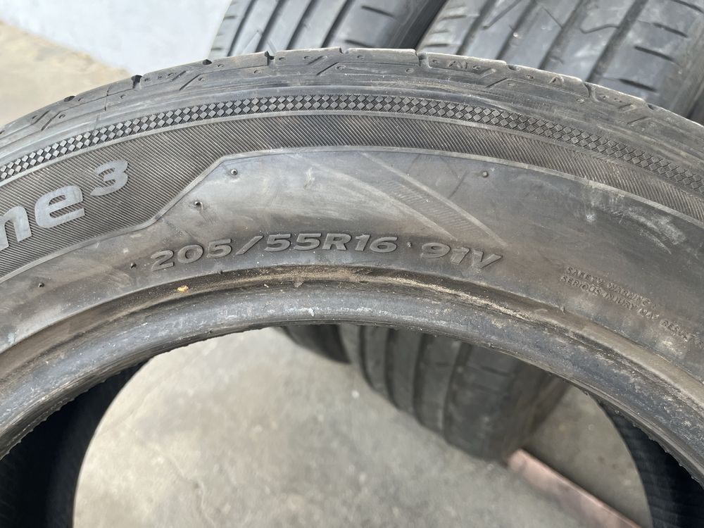 3 бр. летни гуми 205/55/16 Hankook 6 mm DOT 0620