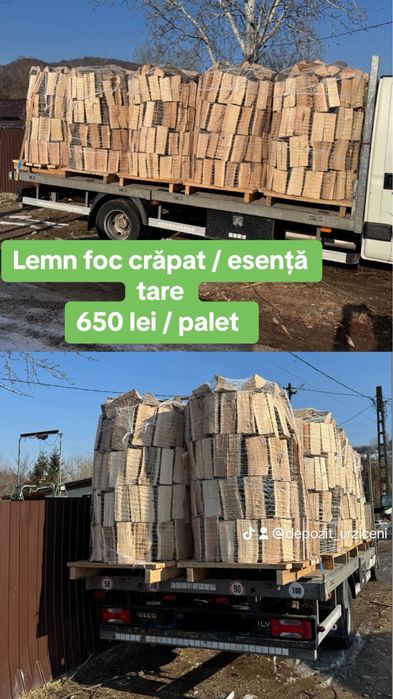 Lemne de foc / esenta tare / paletizat / deseuri