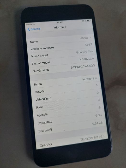 [6+] Vând iPhone 6 Plus [impecabil] și [fără probleme] //poze reale