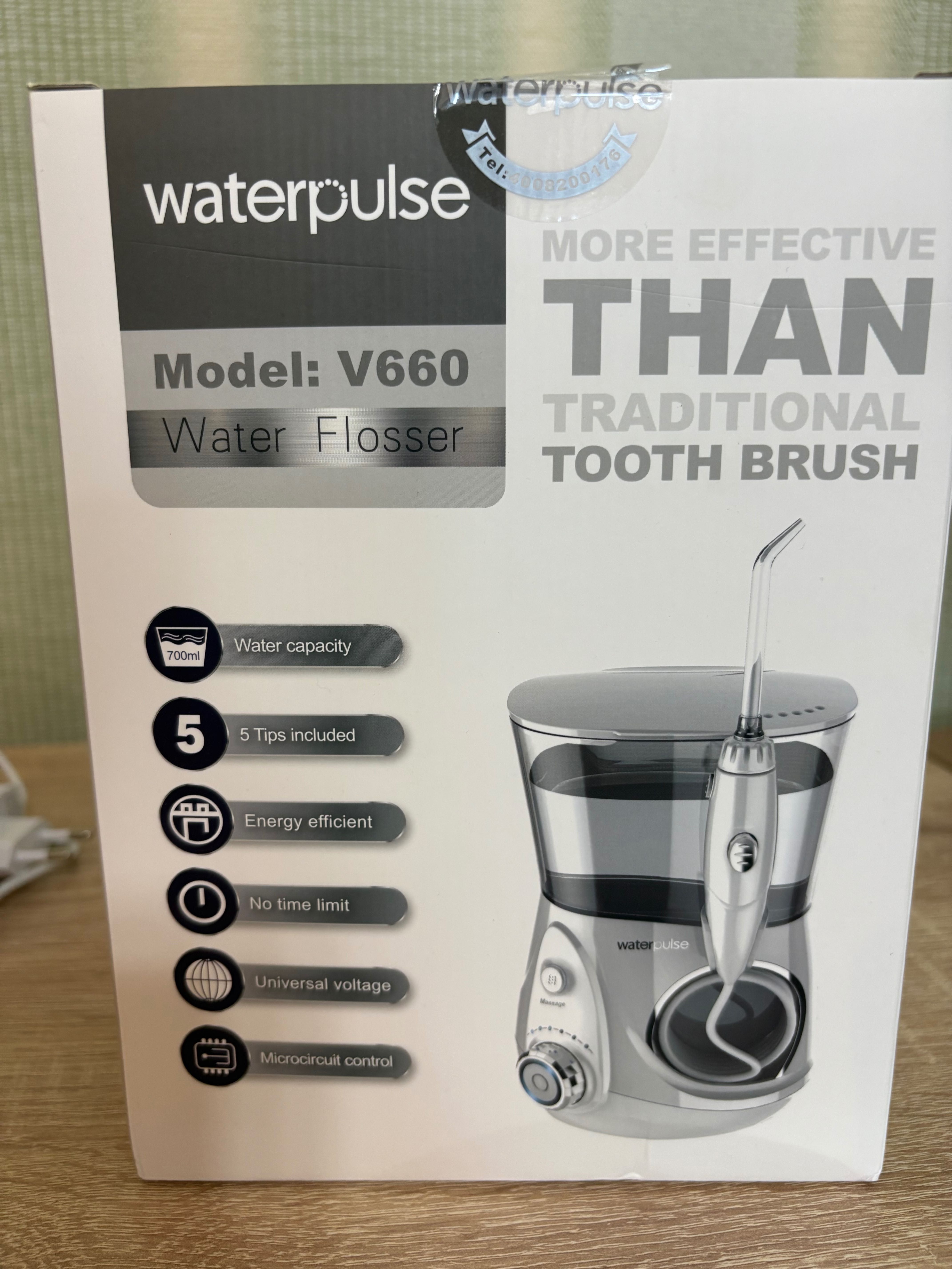 Ирригатор импульсный Waterpulse V660, 700мл