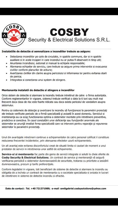 Cosby Security licențiata IGPR instaleaza sisteme de securitate