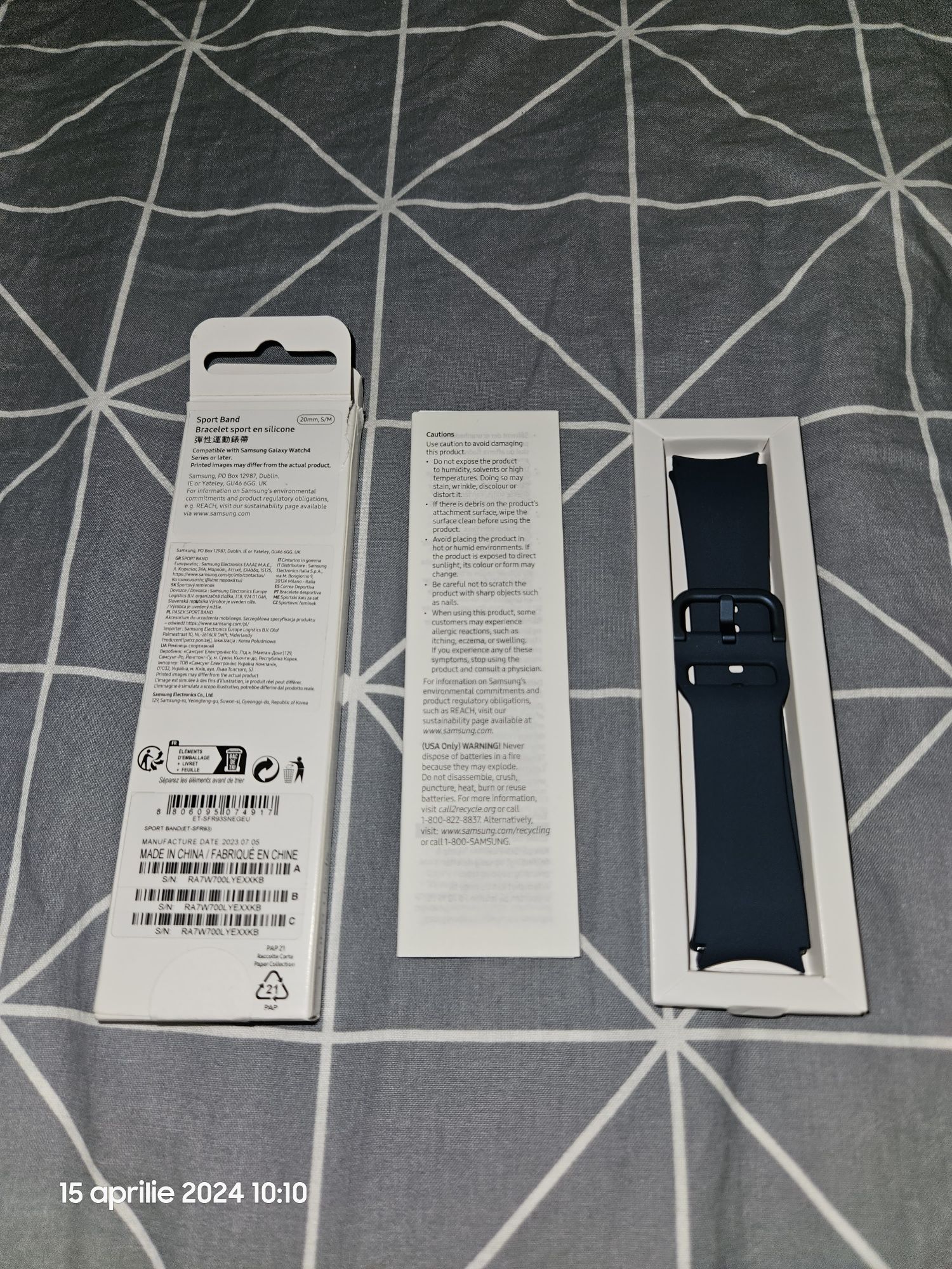 Brațara samsung galaxy watch S/M 20mm model 4/5/6