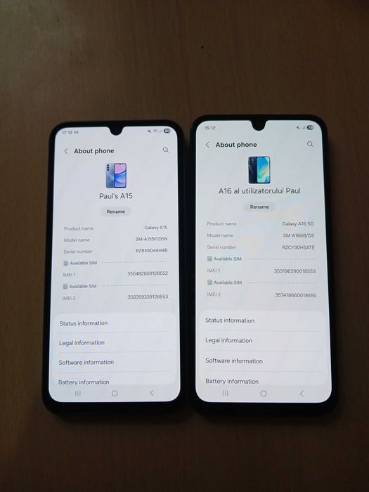 Samsung A16 5G si A15 4G