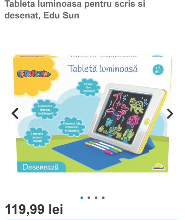 Tableta pentru desen luminoasa