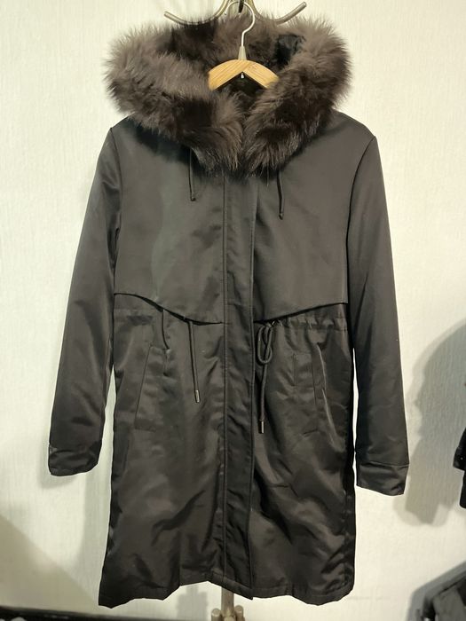 Зимняя парка с натуральным мехом р42-44