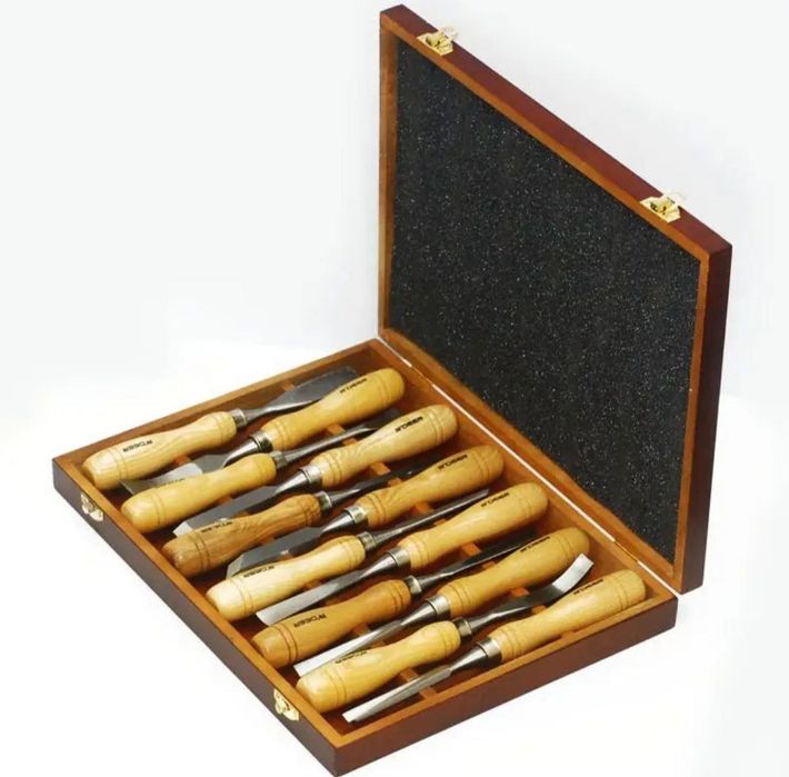 Набор стамесок R'DEER RM-112 для резьбы по дереву, 12 шт.