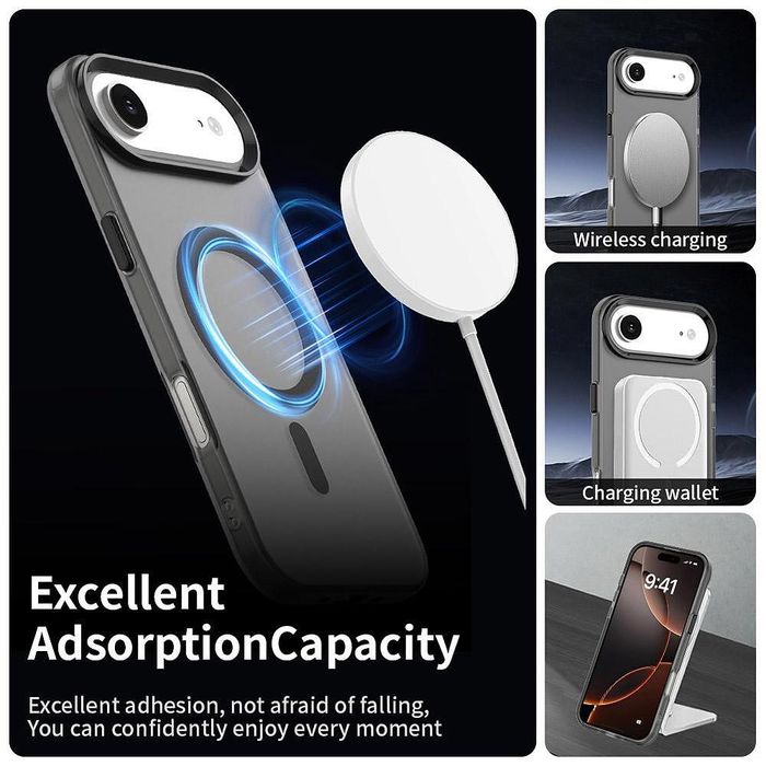 Techsuit candycase magsafe кейс за iphone 17 air – black