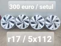 Jante aluminiu ORIGINALE r17 / Vw Audi Skoda Seat / 5x112