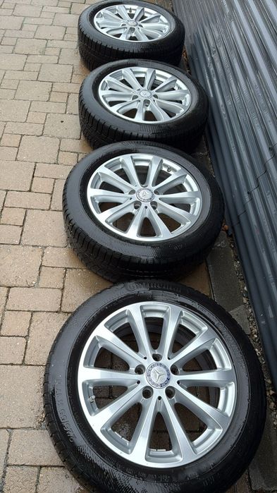 Jante Mercedes-Benz cu cauciucuri continental 225/55/17 de iarna