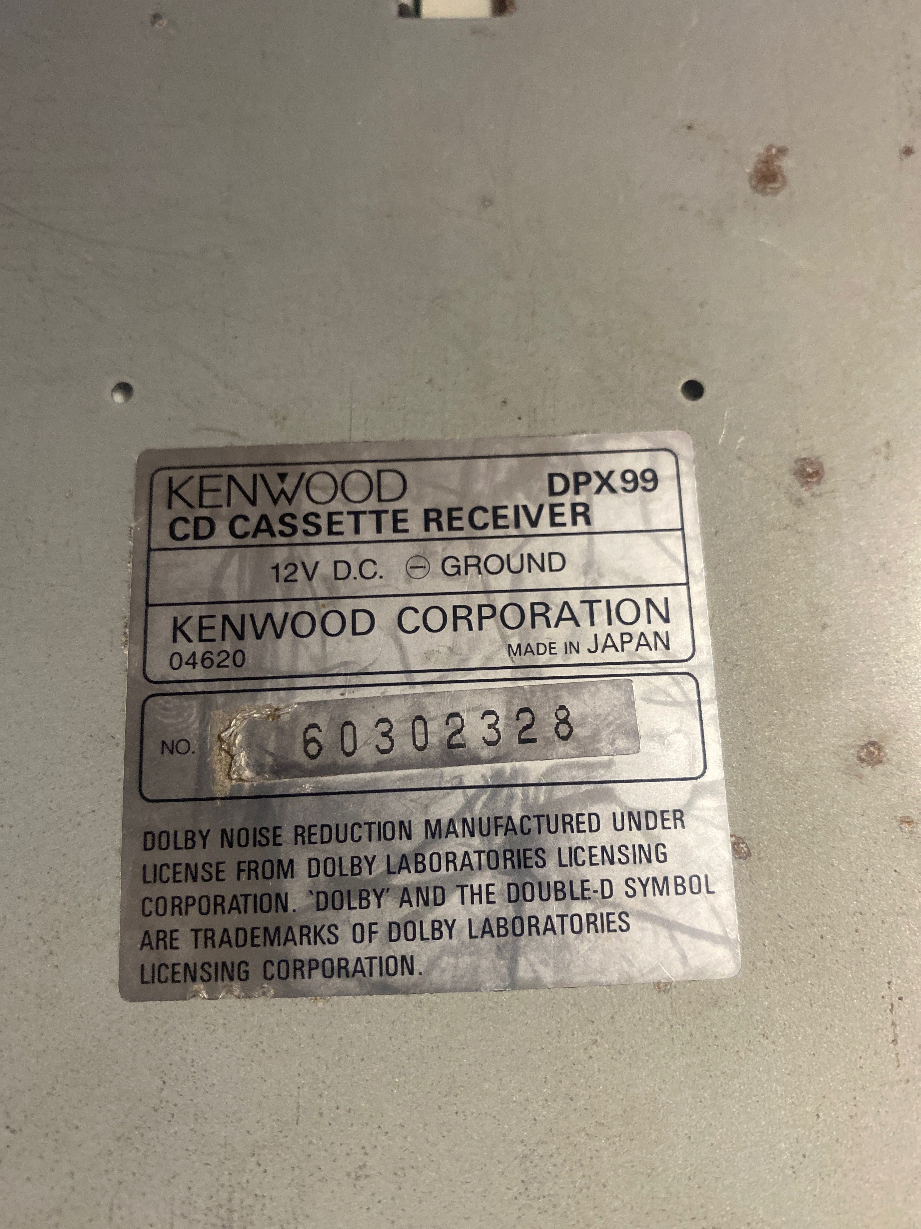 KENWOOD Reciever DPX99