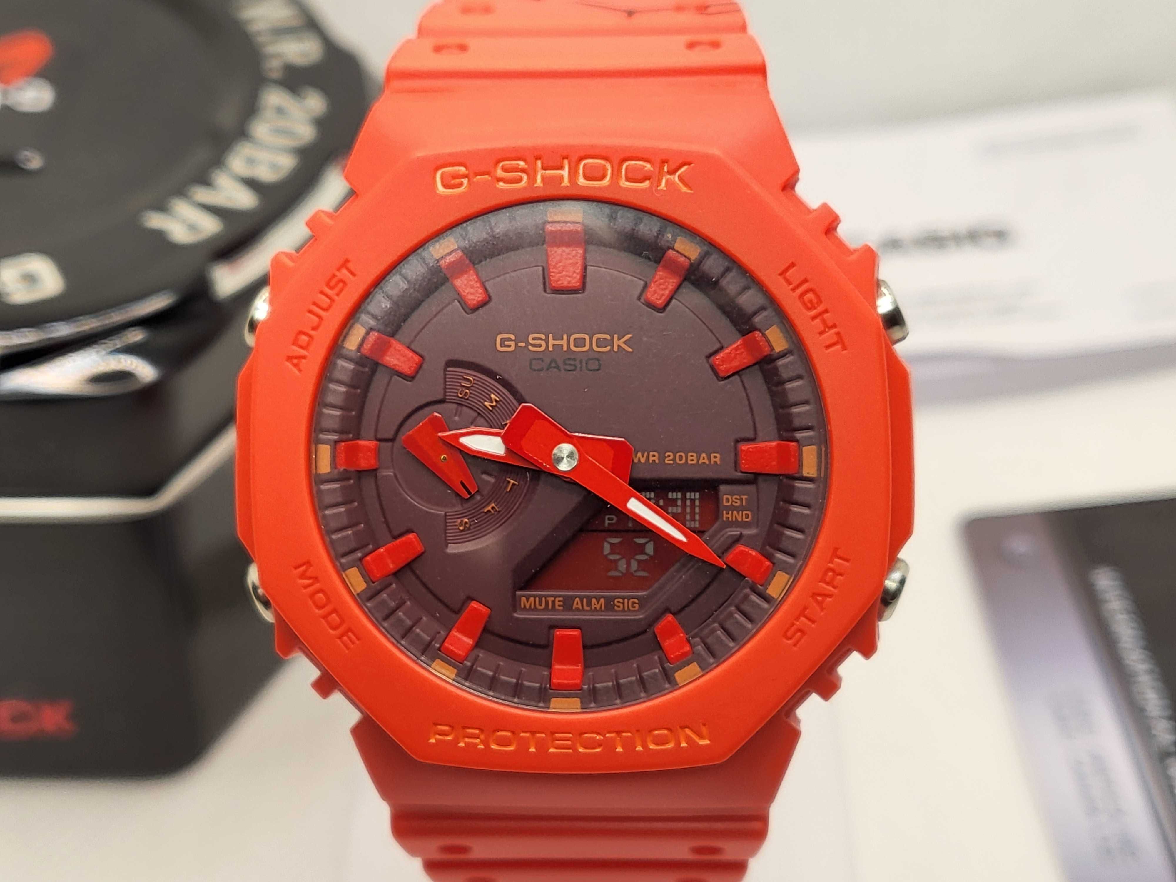 Ceas Sport Casio g shock Skater ga 2100 RED TOOLS Nou,Garantie 2 ani