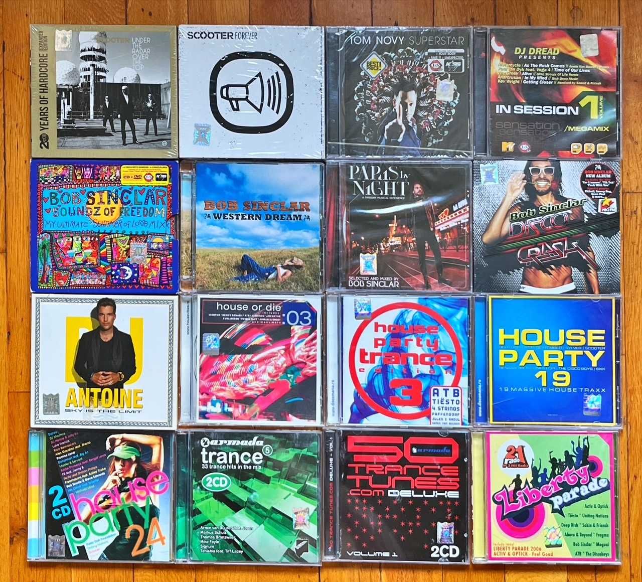 Lot CD Roton house&dance: Scooter, Novy, Sinclar, House Party, Vandi..