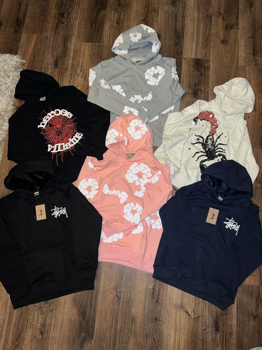 Denim Tears, Sp5der, Stussy Hoodies