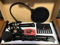 Vând/Schimb Kit Streaming TikTok,YouTube,Soundcard, Microphone Studio.
