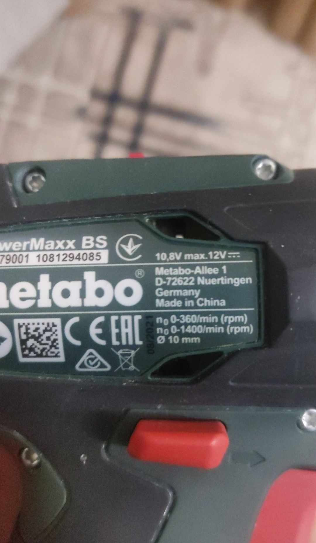 Metabo 12 V шуруповерт