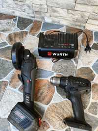 Set Flex Wurth AWS 18-125  Brushless și Autofiletantă  Wurth Brushless