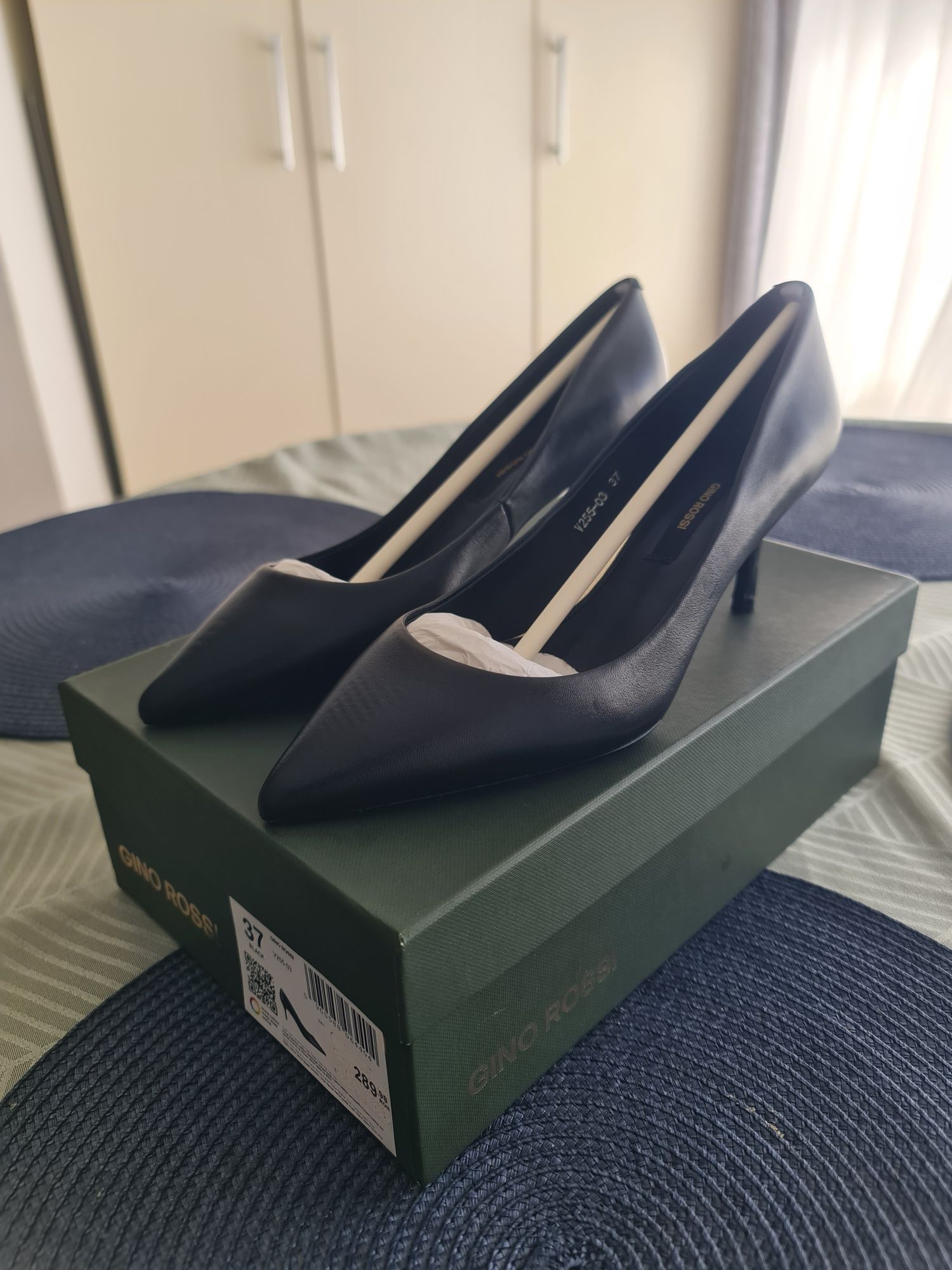 Pantofi stiletto piele naturala gino rossi