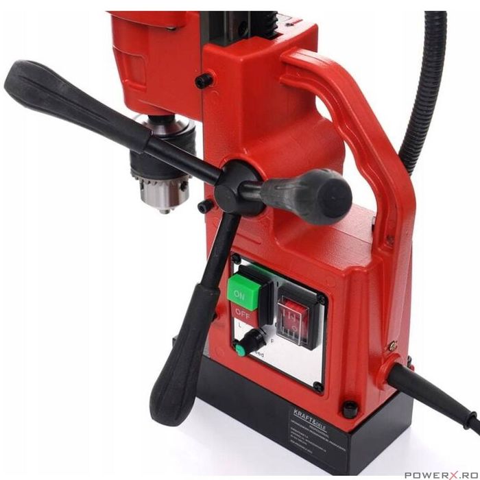 Masina de gaurit fixa, cu talpa magnetica, 13000 N, 1800 W, dimensiuni